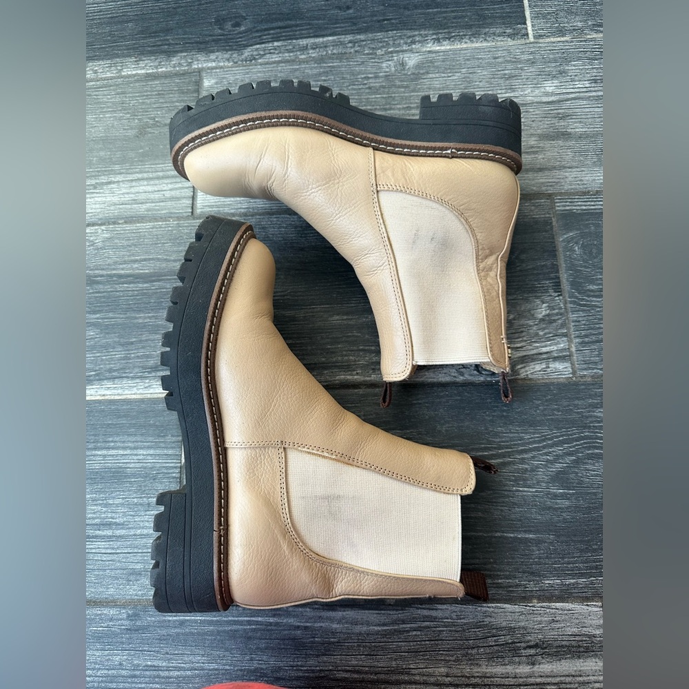 Sam Edelman Laguna Chelsea Boot in neutral beige size 6.5 - Picture 10 of 17